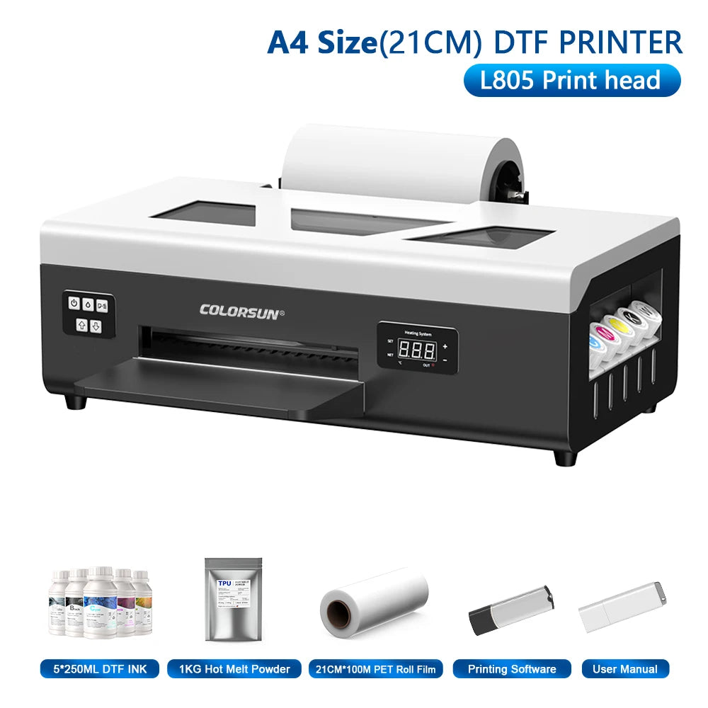Colorsun DTF Printer Impressora A4/A3 Direct to Film