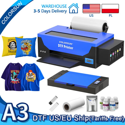 Colorsun DTF Printer Impressora A4/A3 Direct to Film