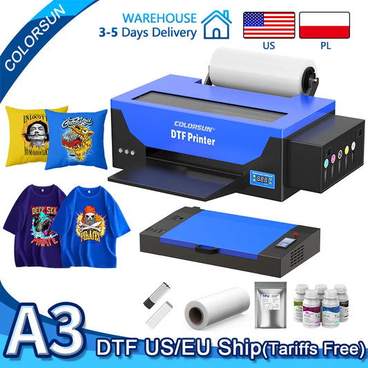 Colorsun DTF Printer Impressora A4/A3 Direct to Film