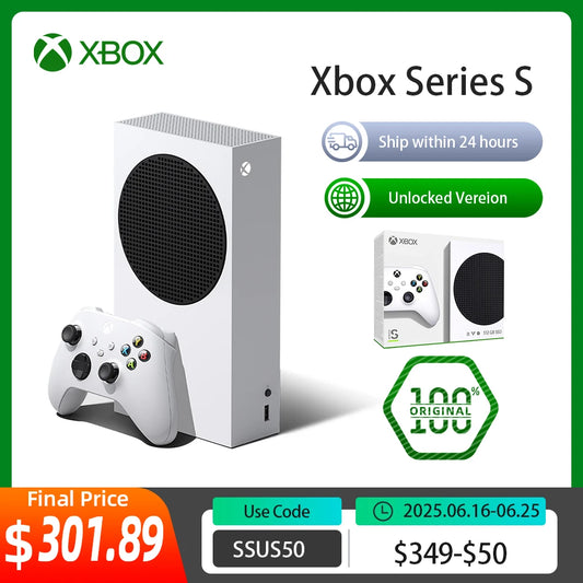 100% New Orginal Microsoft Xbox Series S 512G  Video nlocked Version Game Consoles
