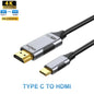 8k@60hz USB C to HDMI cable 4k@120hz Type C to HDMI