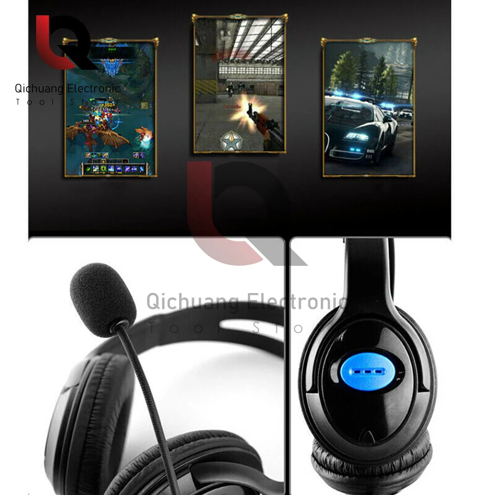 Headphones 3.5mm Wired Gaming Headset Earphones