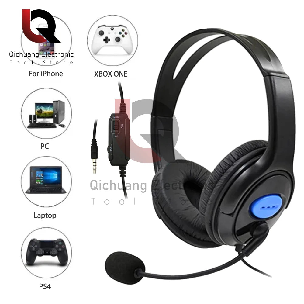 Headphones 3.5mm Wired Gaming Headset Earphones