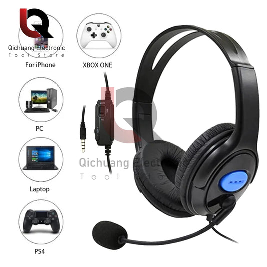 Headphones 3.5mm Wired Gaming Headset Earphones