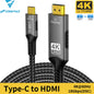 USB C to HDMI Cable 8K@60Hz 4K@120Hz Type C to HDMI
