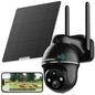 4G LTE Cellular Solar Security Camera Outdoor, No WiFi,Solar Powered