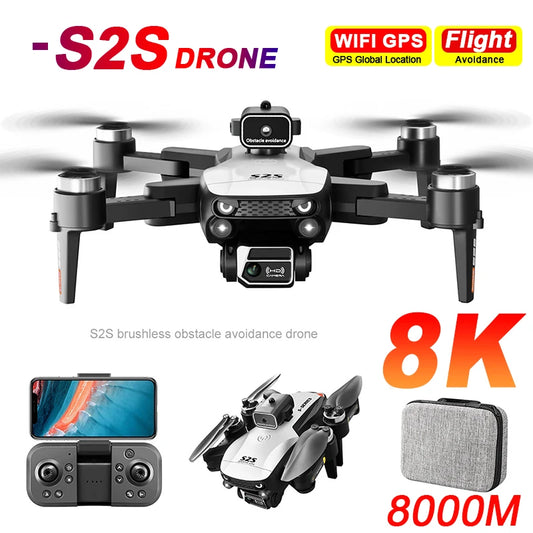 S2S Mini Drone 4k 8K HD Camera Obstacle Avoidance Aerial Photography Quadcopter