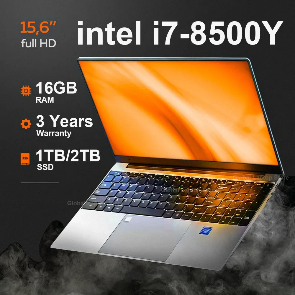 15.6 inch Laptops Office Fingerprint Unlock Notebook 16GB 1TB Windows 11 Pro
