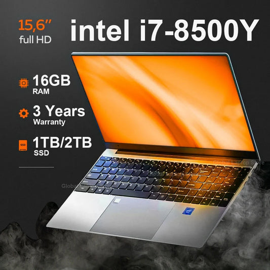 15.6 inch Laptops Office Fingerprint Unlock Notebook 16GB 1TB Windows 11 Pro