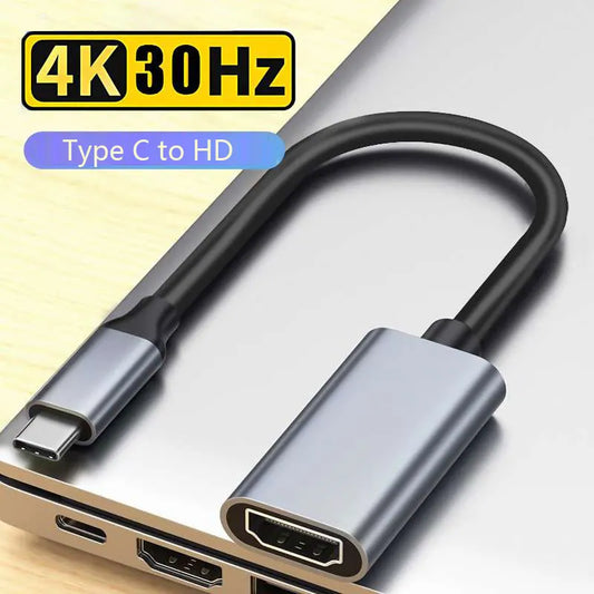 Type C to HDMI-compatible Cable USB C to HDMI Converter