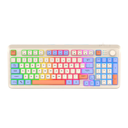 K82 Luminous Keyboard 94 Keys Gaming Keyboard RGB Light Gamer Keypad