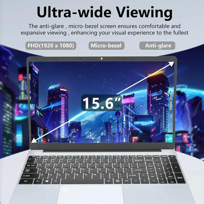 15.6 inch Laptops Office Fingerprint Unlock Notebook 16GB 1TB Windows 11 Pro