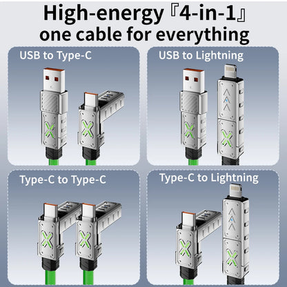 240W 4-in-1 Super Fast Charging USB-C To Type-C