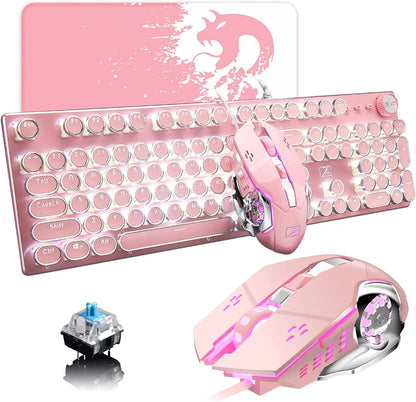 Gaming Keyboard and Mouse,Retro