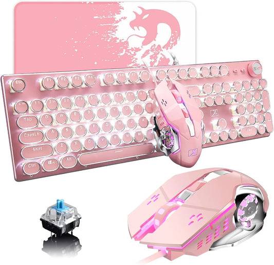 Gaming Keyboard and Mouse,Retro