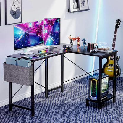 L Shaped Desk. 50-Inch Computer Desk. Corner Gaming Desk.