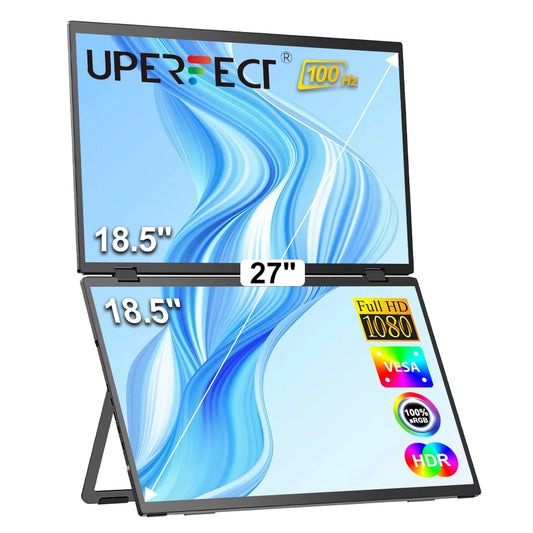 18" FHD 100Hz Portable Dual Monitor 100%