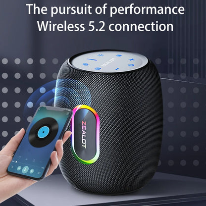 ZEALOT S64 50W Wireless Speakers, Outdoor Portable Subwoofer Speaker