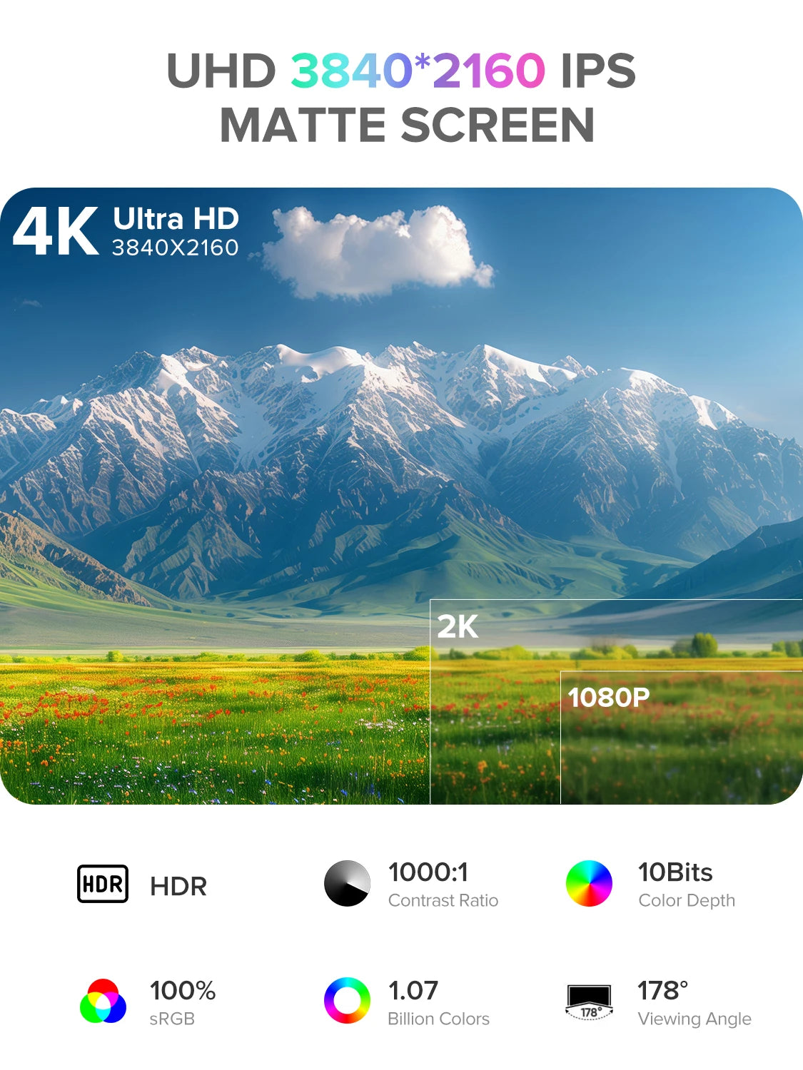 4K Portable Monitor 18.4 inch