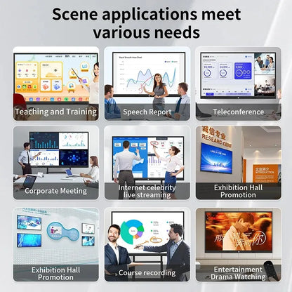 Pen Finger Touch Interactive Flat Panel 4k Lcd Digital Interactive Smart Boards