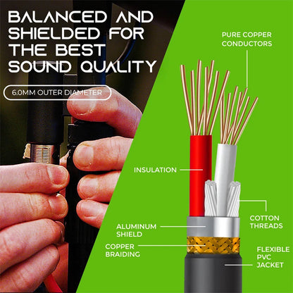 XLR Male to Female Cable Professional Microphone Extension Cable For Recording